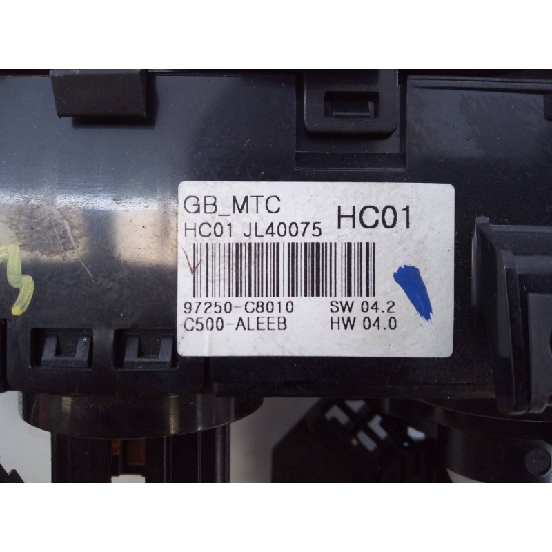 Recambio de mando calefaccion / aire acondicionado para hyundai i20 trend referencia OEM IAM 97250C8010  E3-A3-49-2