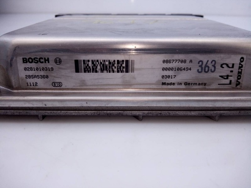 Recambio de centralita motor uce para volvo s60 berlina 2.4 d referencia OEM IAM 0281010319 28SA5360 E3-B5-42-2