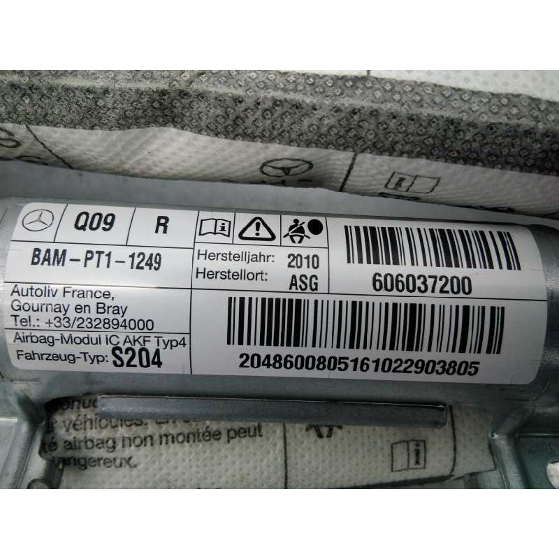 Recambio de airbag cortina delantero derecho para mercedes-benz clase c (w204) familiar c 350 t cdi 4-matic blueefficiency (204.
