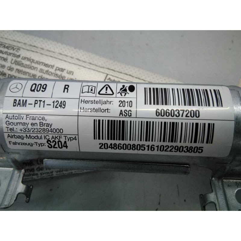 Recambio de airbag cortina delantero derecho para mercedes-benz clase c (w204) familiar c 350 t cdi 4-matic blueefficiency (204.