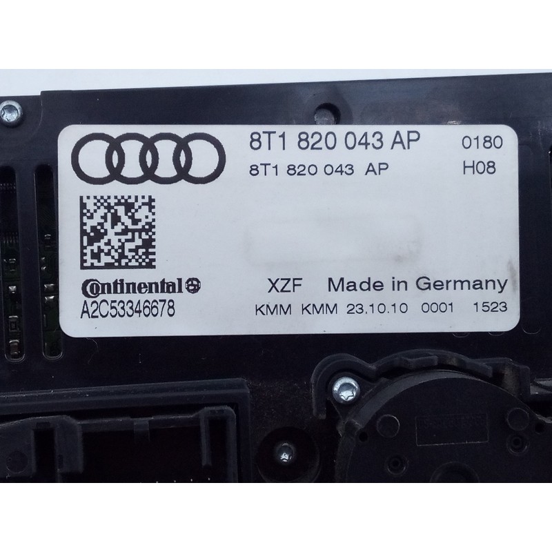 Recambio de mando climatizador para audi a5 coupe (8t) 3.0 tdi quattro referencia OEM IAM 8T1820043AP A2C53346678 E2-A3-13-1
