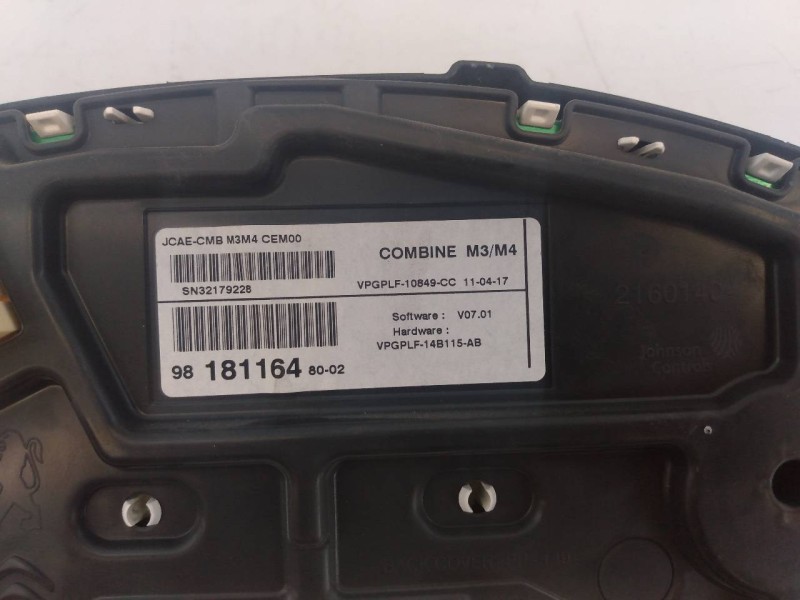 Recambio de cuadro instrumentos para citroën c-elysée shine referencia OEM IAM 9818116480  