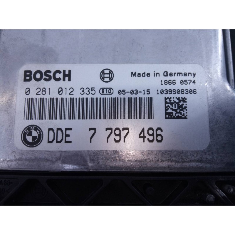 Recambio de centralita motor uce para bmw serie 1 berlina (e81/e87) 118d referencia OEM IAM 7797496 0281012335 E3-A2-24-2