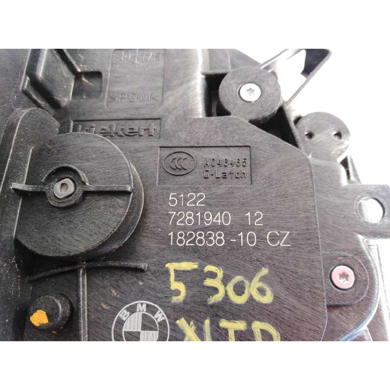 Recambio de cerradura puerta trasera derecha para bmw serie x1 (f48) sdrive18d referencia OEM IAM 51227281940 18283810 E1-A3-8-2