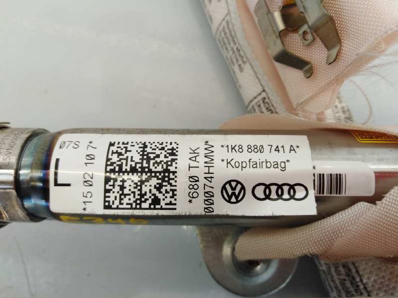 Recambio de airbag cortina delantero izquierdo para volkswagen scirocco (137) 1.4 tsi (90kw) referencia OEM IAM 1K8880741A  E1-B