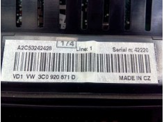Recambio de cuadro instrumentos para volkswagen passat berlina (3c2) advance referencia OEM IAM 3C0920871D  E2-A1-4-3 2