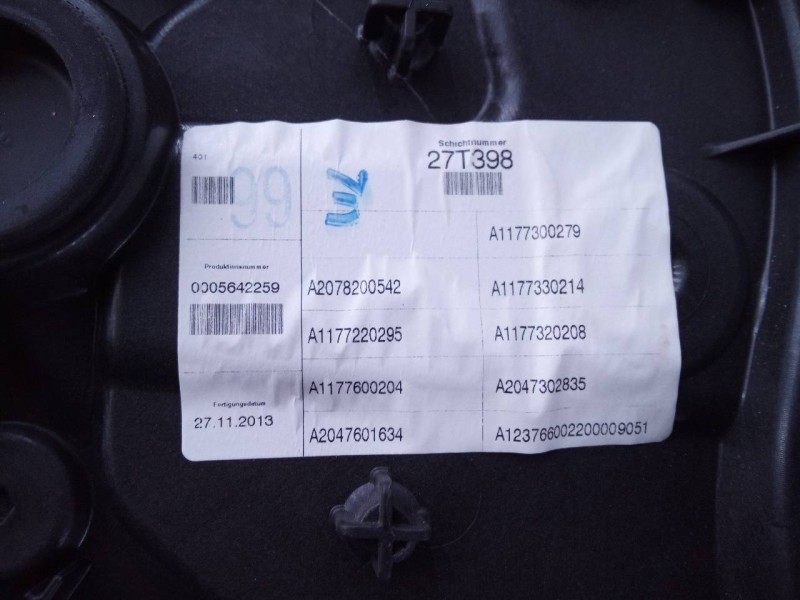 Recambio de elevalunas trasero derecho para mercedes-benz clase cla (w117) cla referencia OEM IAM A2078200542  