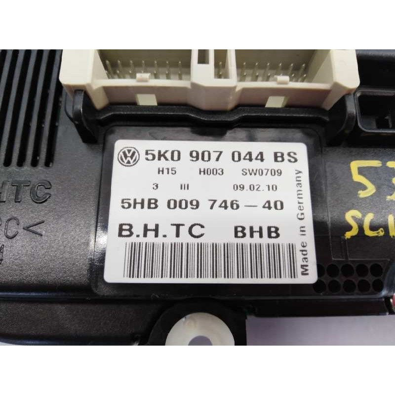 Recambio de mando climatizador para volkswagen scirocco (137) 1.4 tsi (90kw) referencia OEM IAM 5K0907044BS 5HB009746 E2-A1-4-5