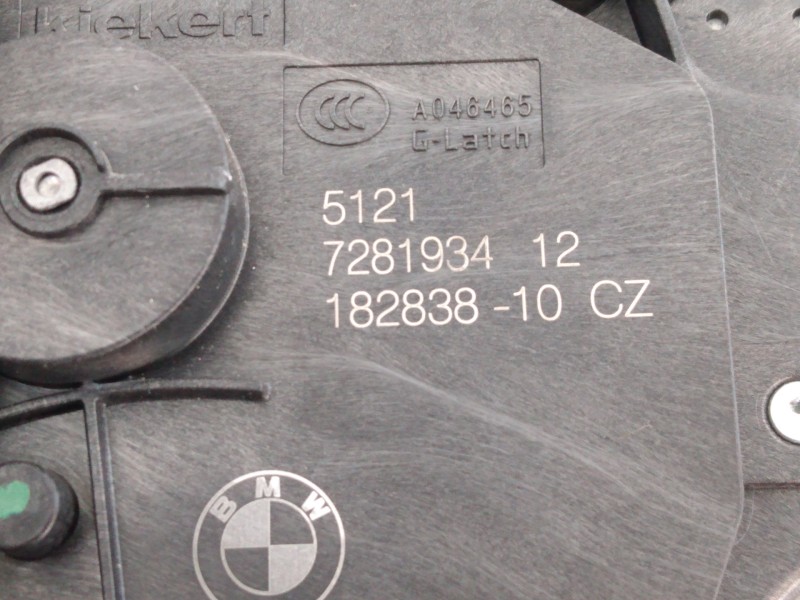 Recambio de cerradura puerta delantera derecha para bmw serie x1 (f48) sdrive18d referencia OEM IAM 18283810 7281934 E1-A3-48-2