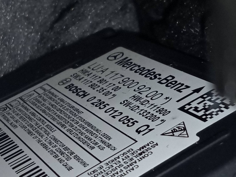 Recambio de kit airbag para mercedes-benz clase cla (w117) cla referencia OEM IAM A1179009200 0285012055 