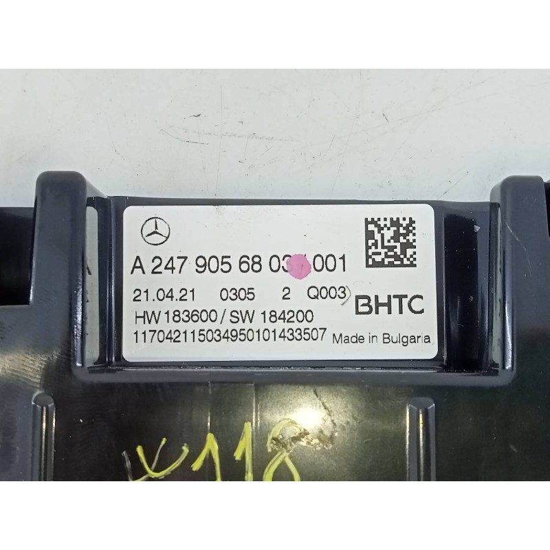 Recambio de mando climatizador para mercedes-benz cla-klasse (bm 118) cla 45 s amg 4matic (118.354) referencia OEM IAM A24790568