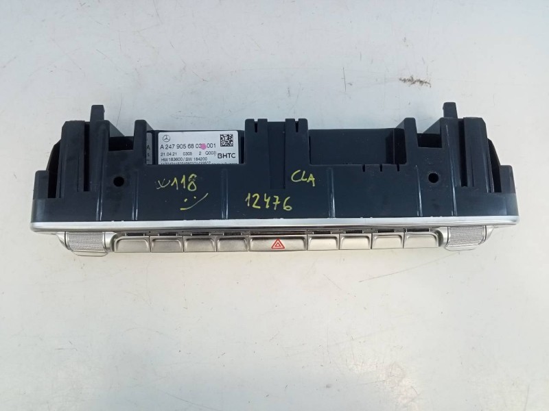 Recambio de mando climatizador para mercedes-benz cla-klasse (bm 118) cla 45 s amg 4matic (118.354) referencia OEM IAM A24790568