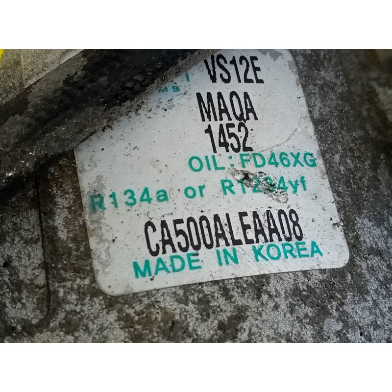 Recambio de compresor aire acondicionado para hyundai i20 trend referencia OEM IAM CA500ALEAA08  P3-A1-18-2