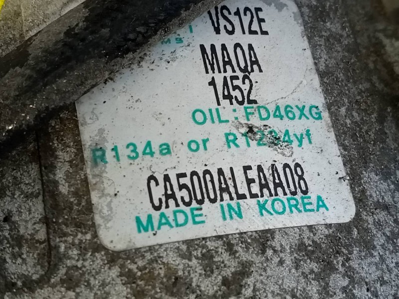 Recambio de compresor aire acondicionado para hyundai i20 trend referencia OEM IAM CA500ALEAA08  P3-A1-18-2