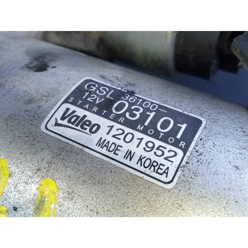 Recambio de motor arranque para hyundai i20 trend referencia OEM IAM 3610003101 1201952 P3-B8-7-2