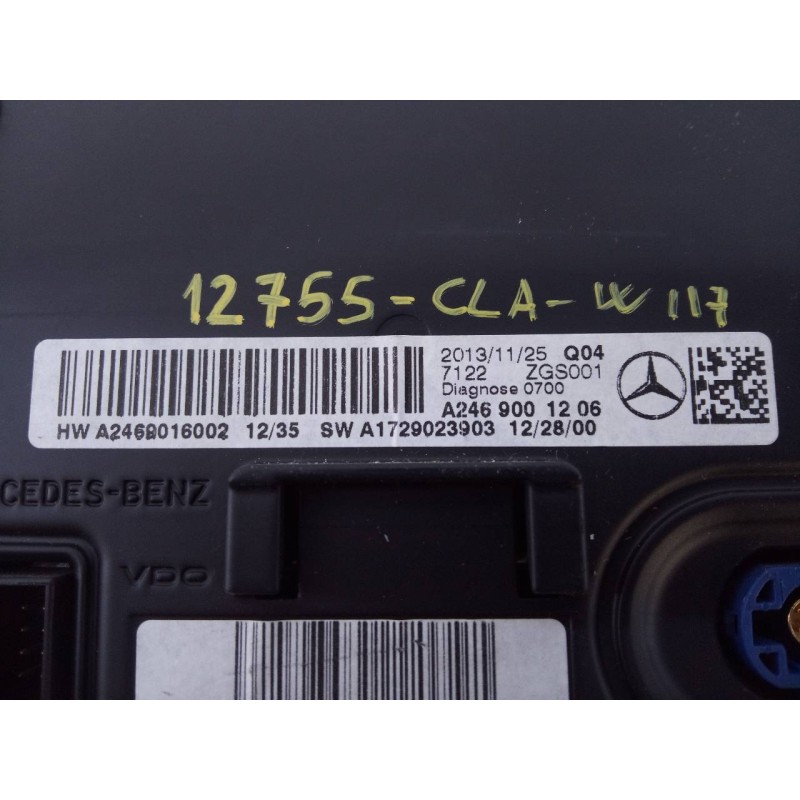 Recambio de sistema navegacion gps para mercedes-benz clase cla (w117) cla referencia OEM IAM A2469001206 A2469000112 E3-A1-28-3
