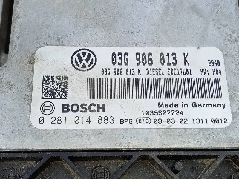 Recambio de centralita motor uce para seat ibiza (6j5) reference referencia OEM IAM 03G906013K  E2-A1-35-7