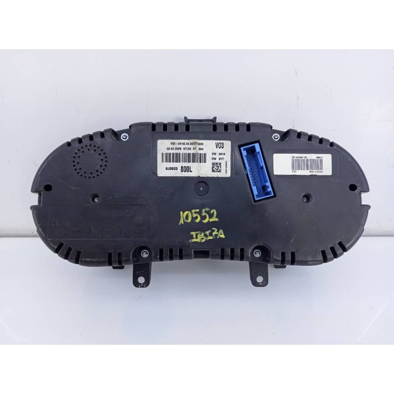 Recambio de cuadro instrumentos para seat ibiza (6j5) reference referencia OEM IAM 6J0920800L  E2-A1-42-3