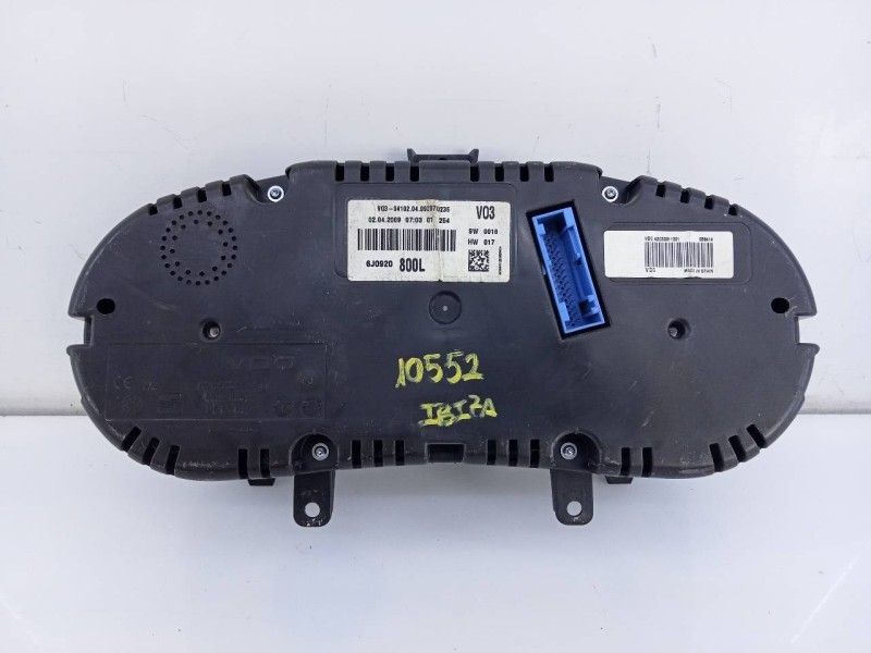 Recambio de cuadro instrumentos para seat ibiza (6j5) reference referencia OEM IAM 6J0920800L  E2-A1-42-3