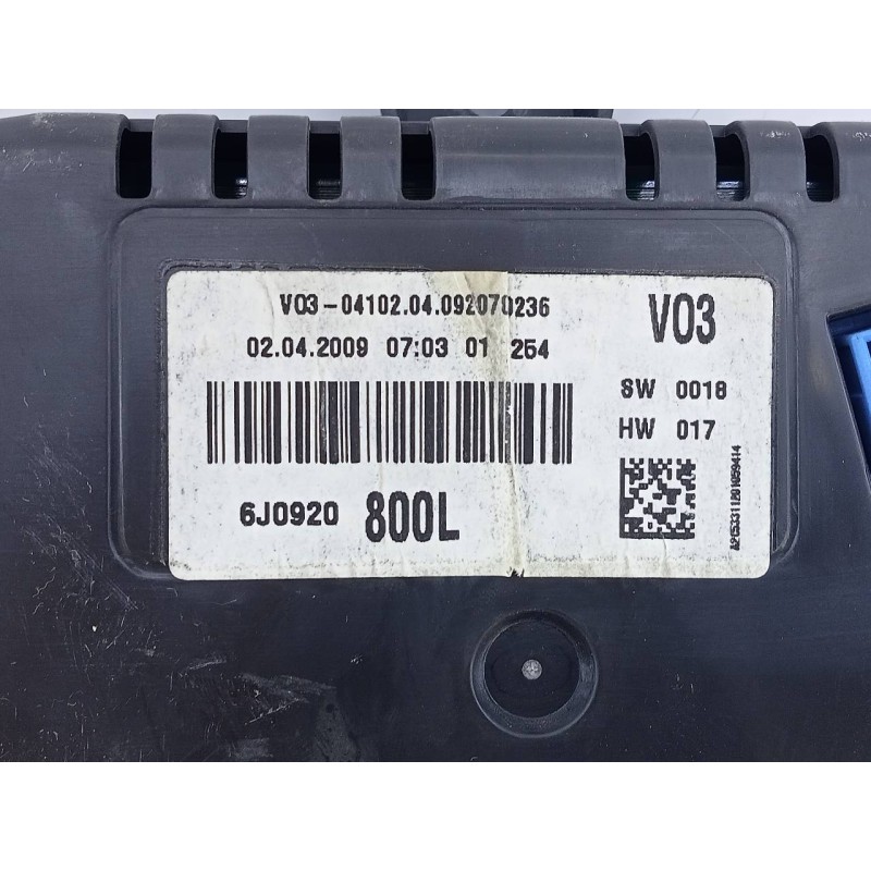 Recambio de cuadro instrumentos para seat ibiza (6j5) reference referencia OEM IAM 6J0920800L  E2-A1-42-3