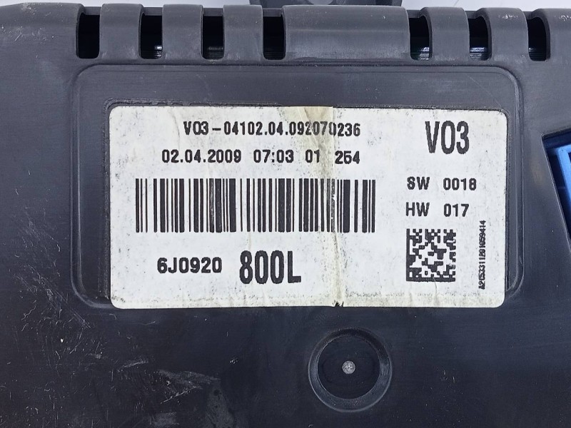 Recambio de cuadro instrumentos para seat ibiza (6j5) reference referencia OEM IAM 6J0920800L  E2-A1-42-3