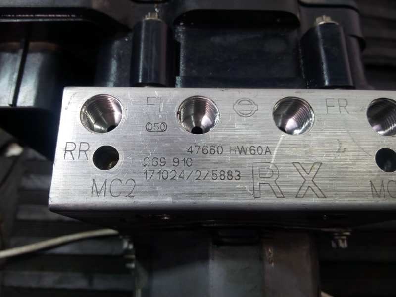 Recambio de abs para nissan qashqai (j11) tekna referencia OEM IAM 47660HW60A 269910 P3-A8-8-2