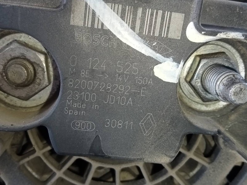 Recambio de alternador para nissan qashqai+2 (jj10) acenta referencia OEM IAM 23100JD10A 8200728292E P3-A4-24-3