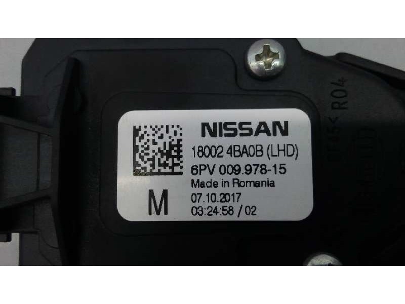Recambio de pedal acelerador para nissan qashqai (j11) tekna referencia OEM IAM 180024BA0B 6PV00997815 E3-B4-33-1