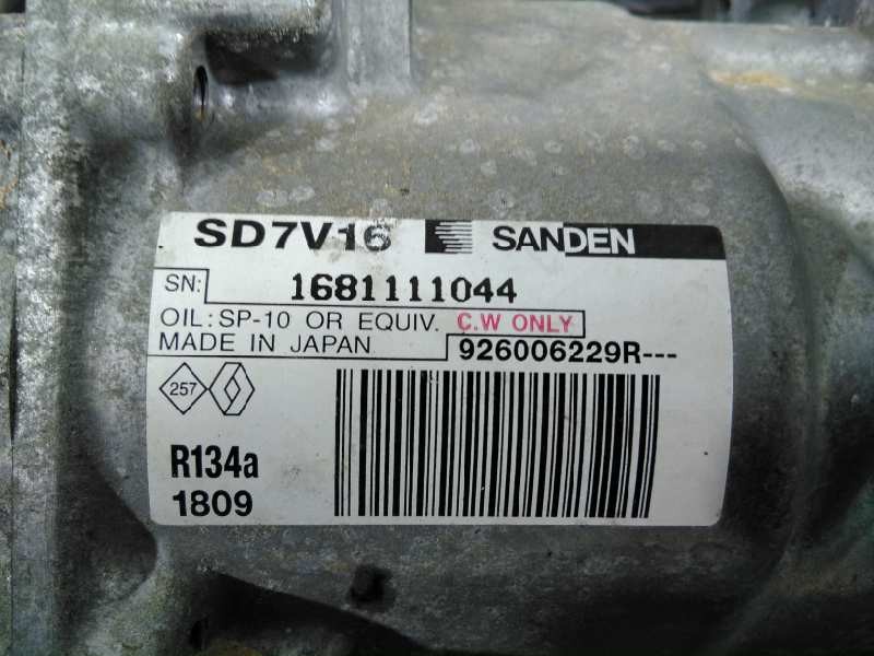 Recambio de compresor aire acondicionado para dacia sandero laureate referencia OEM IAM 926006229R 1681111044 P3-A1-3-1