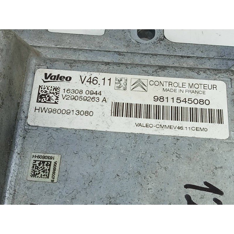 Recambio de centralita motor uce para peugeot 208 active referencia OEM IAM 9811545080  E3-B2-25-3