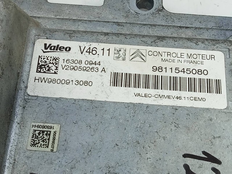Recambio de centralita motor uce para peugeot 208 active referencia OEM IAM 9811545080  E3-B2-25-3