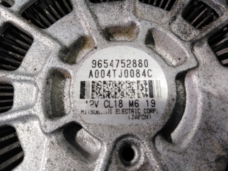 Recambio de alternador para citroën c4 grand picasso premier referencia OEM IAM 9654752880 A004TJ0084C P3-A5-10-1