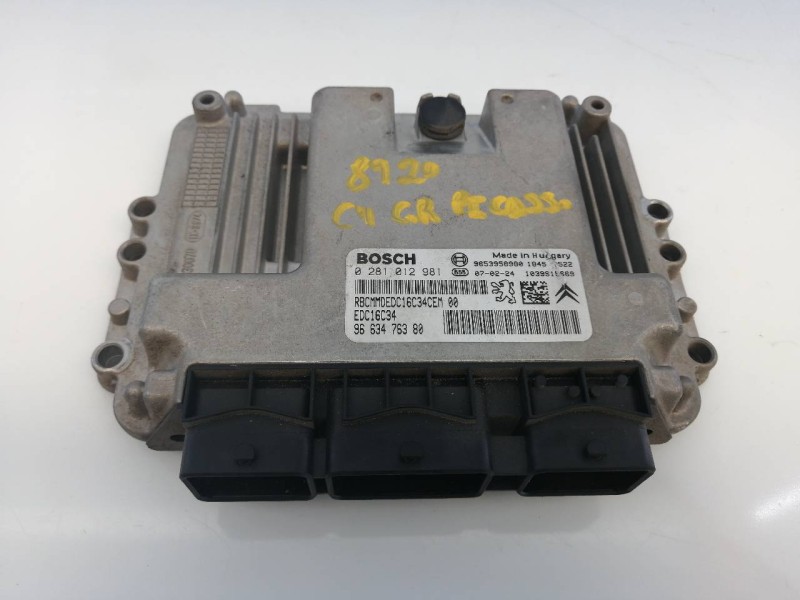 Recambio de centralita motor uce para citroën c4 grand picasso premier referencia OEM IAM 9663476380 0281012981 E3-B4-5-3