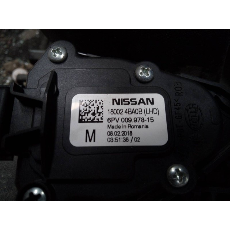 Recambio de pedal acelerador para nissan qashqai (j11) acenta referencia OEM IAM 180024BA0B 6PV00987815 