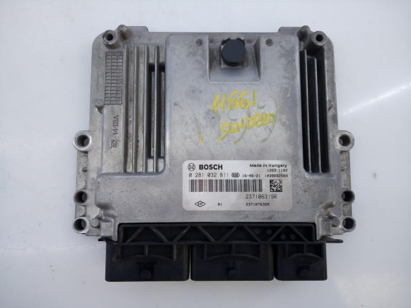 Recambio de centralita motor uce para dacia sandero stepway referencia OEM IAM 237106319R 0281032811 E2-A1-30-1