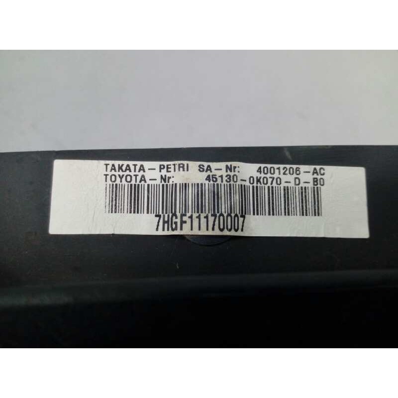 Recambio de airbag delantero izquierdo para toyota hilux (kun) double cab sol 4x4 referencia OEM IAM 451300K070DB0 7HGF11170007 