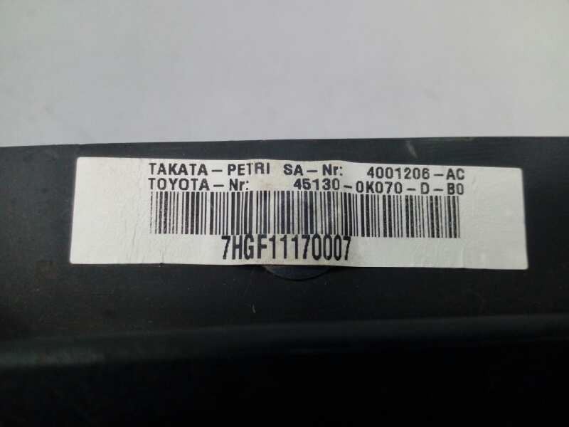 Recambio de airbag delantero izquierdo para toyota hilux (kun) double cab sol 4x4 referencia OEM IAM 451300K070DB0 7HGF11170007 