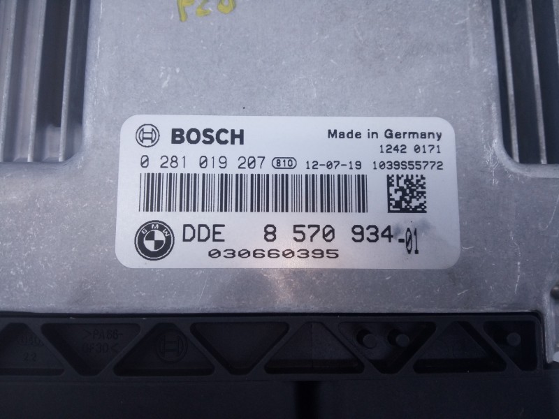 Recambio de centralita motor uce para bmw serie 1 lim. (f20) 116d efficientdynamics edition referencia OEM IAM 857093401 0281019