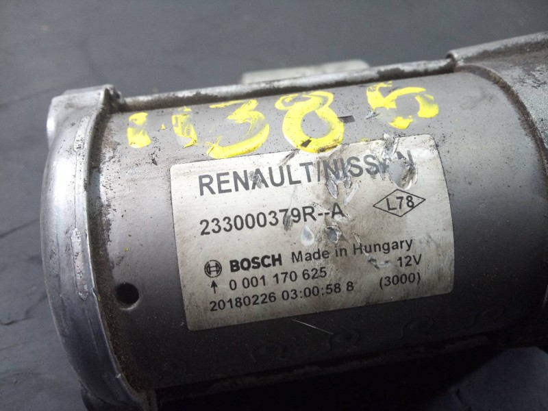 Recambio de motor arranque para nissan qashqai (j11) acenta referencia OEM IAM 233000379R 0001170625 P3-B7-7-3