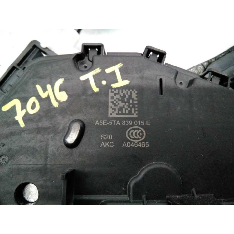 Recambio de cerradura puerta trasera izquierda para volkswagen polo advance referencia OEM IAM 5TA839015E  E1-B6-48-3