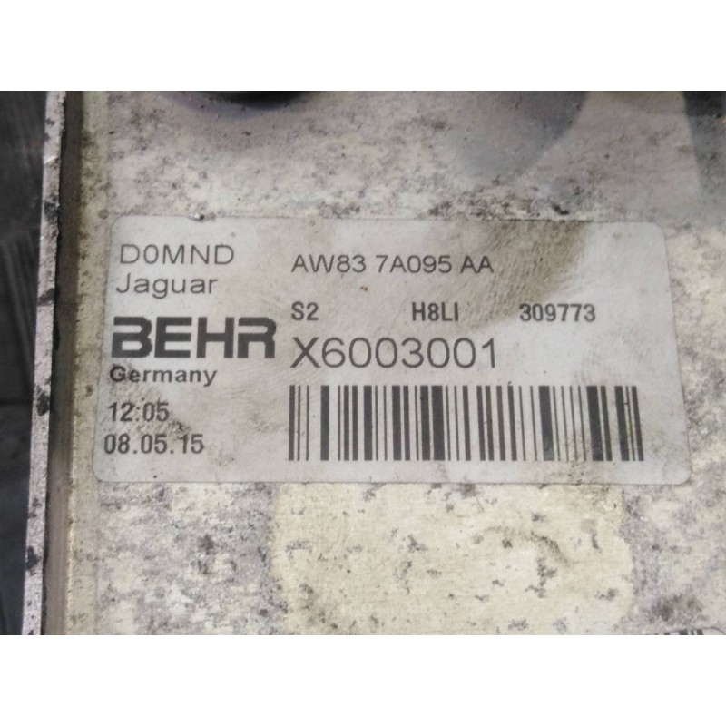 Recambio de enfriador aceite motor para jaguar xe pure referencia OEM IAM X6003001 AW837A095AA P1-A2-13