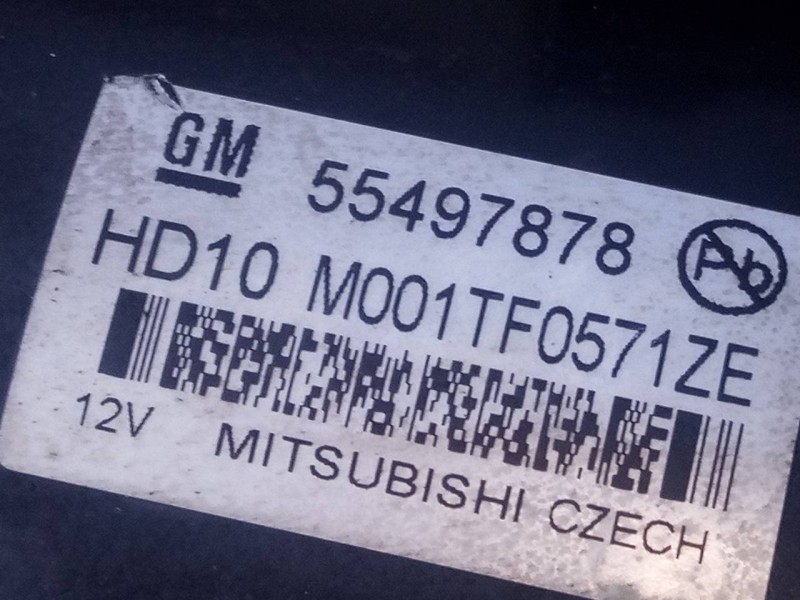 Recambio de motor arranque para opel insignia grand sport referencia OEM IAM 55497878 M001TF0571ZE P3-A10-33-3