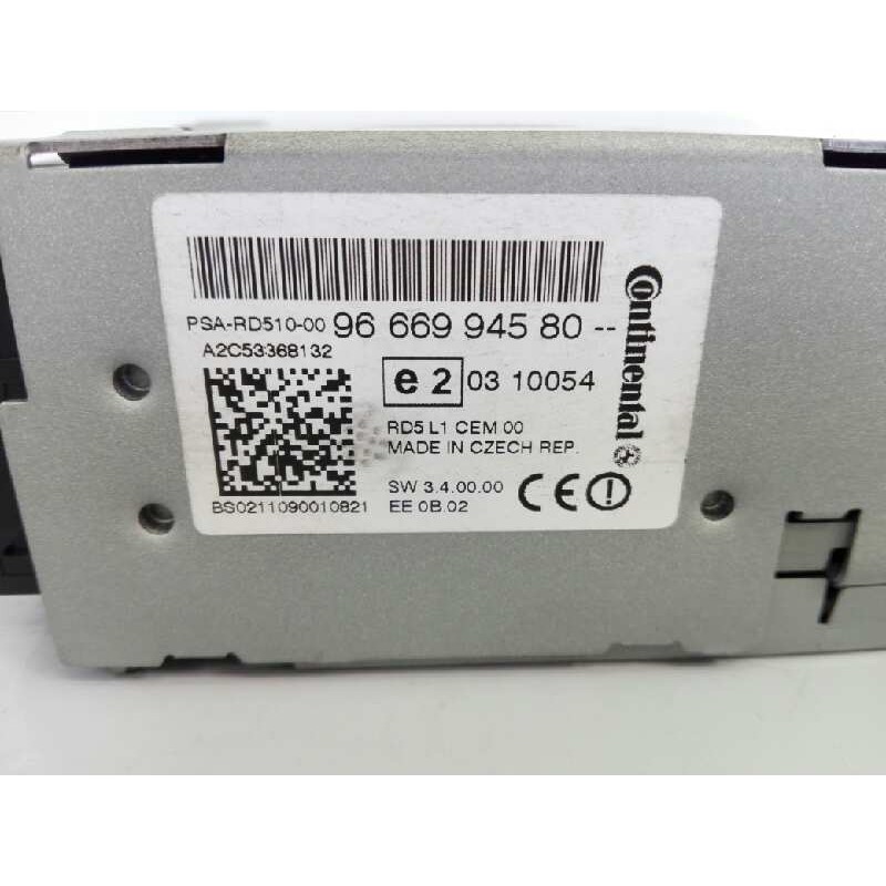 Recambio de sistema audio / radio cd para citroën ds4 design referencia OEM IAM 9666994580 00030281 E3-B2-30-4