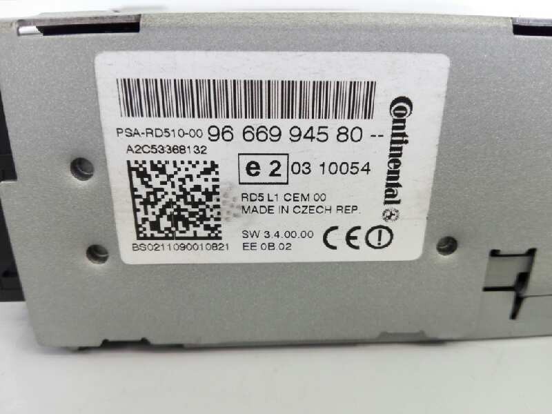 Recambio de sistema audio / radio cd para citroën ds4 design referencia OEM IAM 9666994580 00030281 E3-B2-30-4