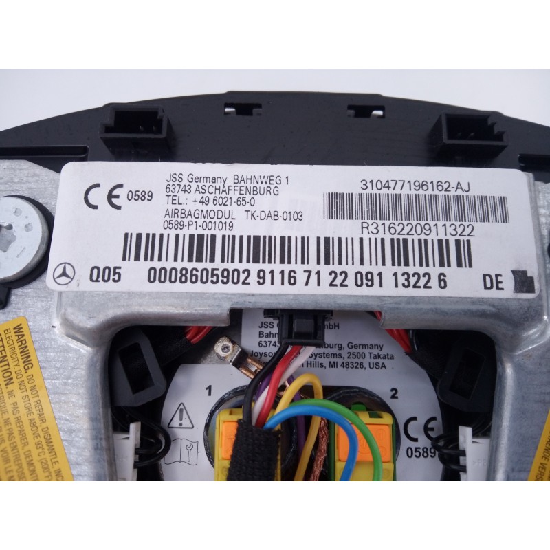 Recambio de airbag delantero izquierdo para mercedes-benz clase clk (w207) coupe 250 cdi blueefficiency (207.303) referencia OEM