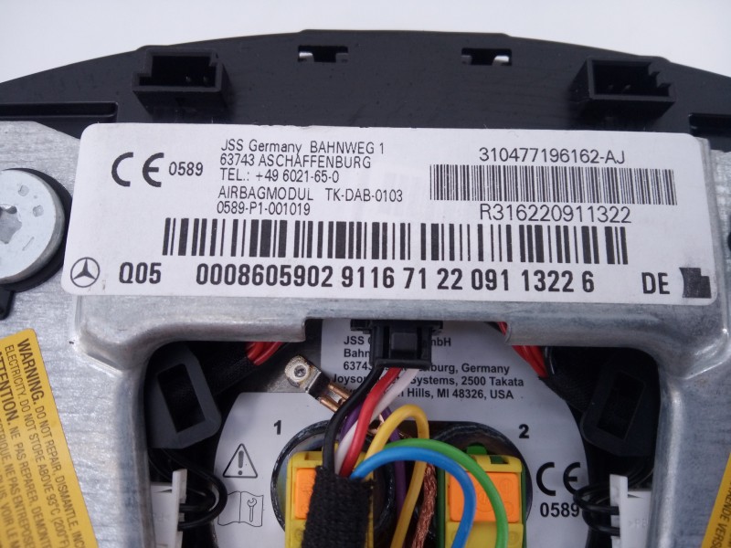 Recambio de airbag delantero izquierdo para mercedes-benz clase clk (w207) coupe 250 cdi blueefficiency (207.303) referencia OEM