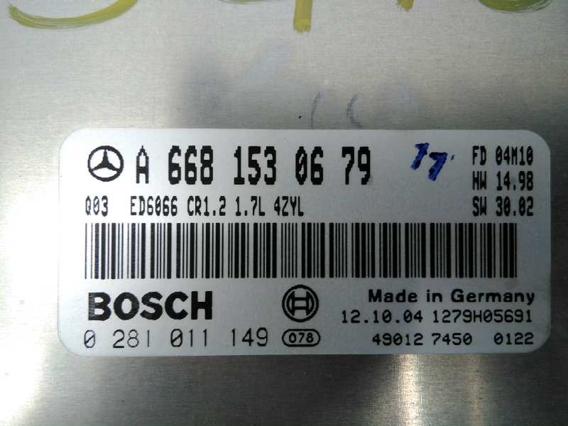 Recambio de centralita motor uce para mercedes-benz vaneo (w414) furgoneta compacta 1.7 cdi vaneo (414.700) referencia OEM IAM A