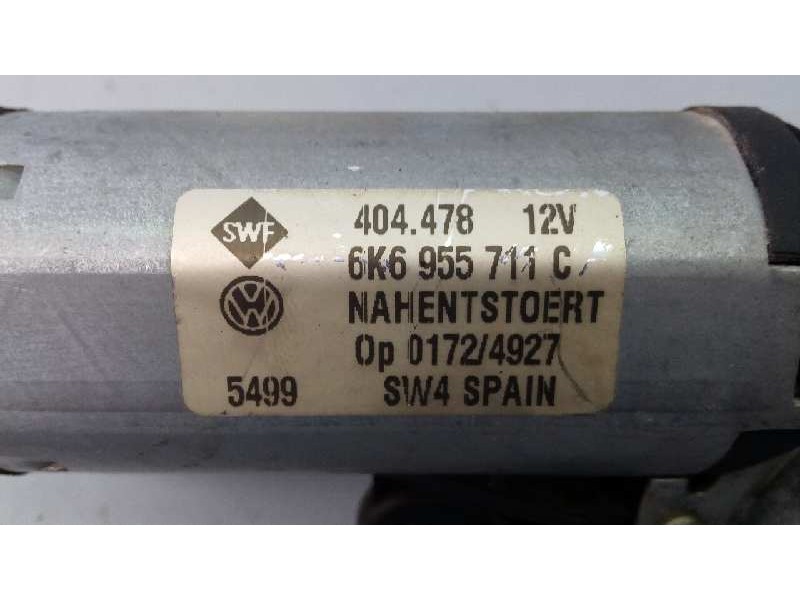 Recambio de motor limpia trasero para seat ibiza (6k1) referencia OEM IAM 6K6955711C 404478 E1-B6-44-2