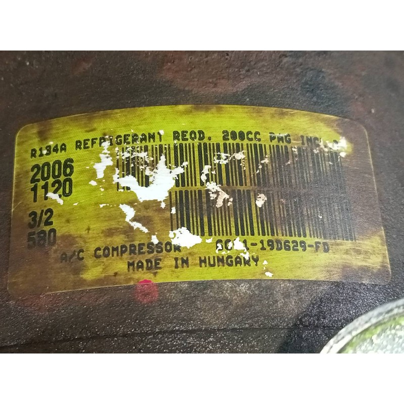 Recambio de compresor aire acondicionado para land rover freelander (lr2) td4 s referencia OEM IAM 6G9119D629FD 20061120 