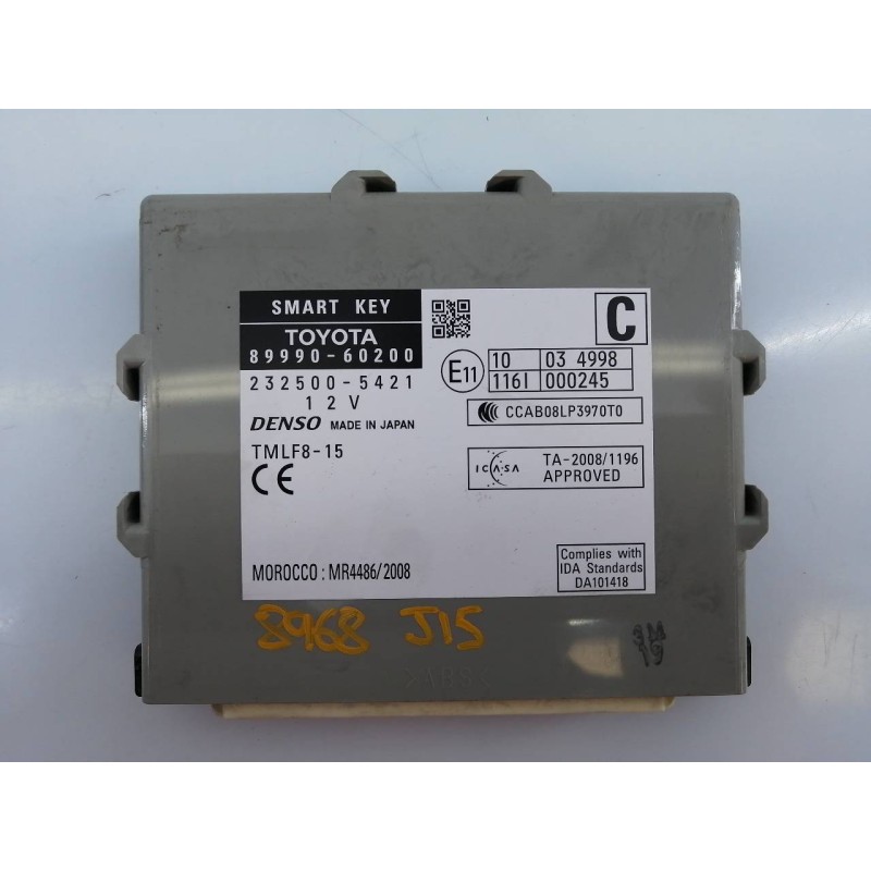 Recambio de modulo electronico para toyota land cruiser (j15) basis referencia OEM IAM 8999060200 2325005421 E3-A3-9-3